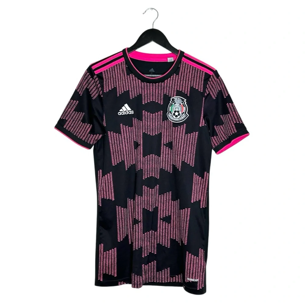 Adidas Mexico National Team Black Pink Aeroready Soccer Football Jersey Small - Picture 1 of 9